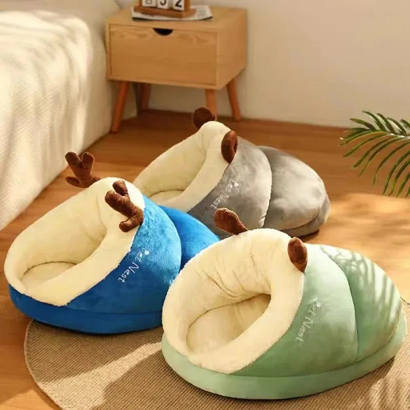 Cama Gato Cueva - Casa para Gatos Interior y Camas para Gatos Invierno